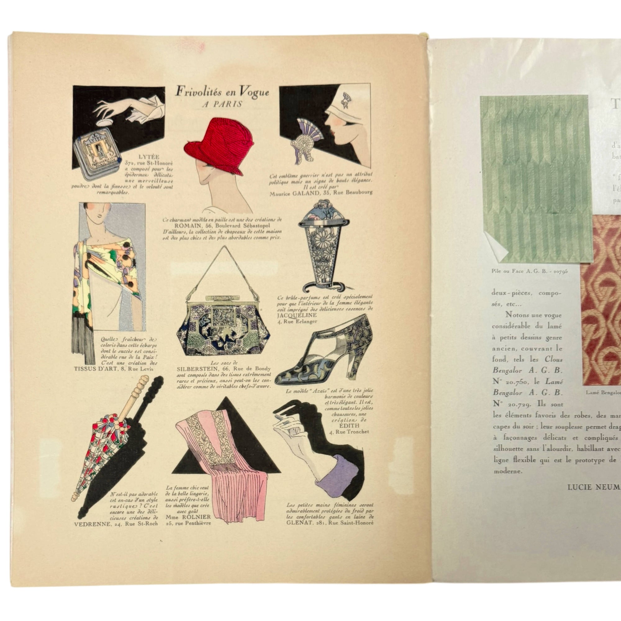 1927 Art Goût Beauté Fashion Magazine Paris Couture Pochoir Illustrations Paul Poiret