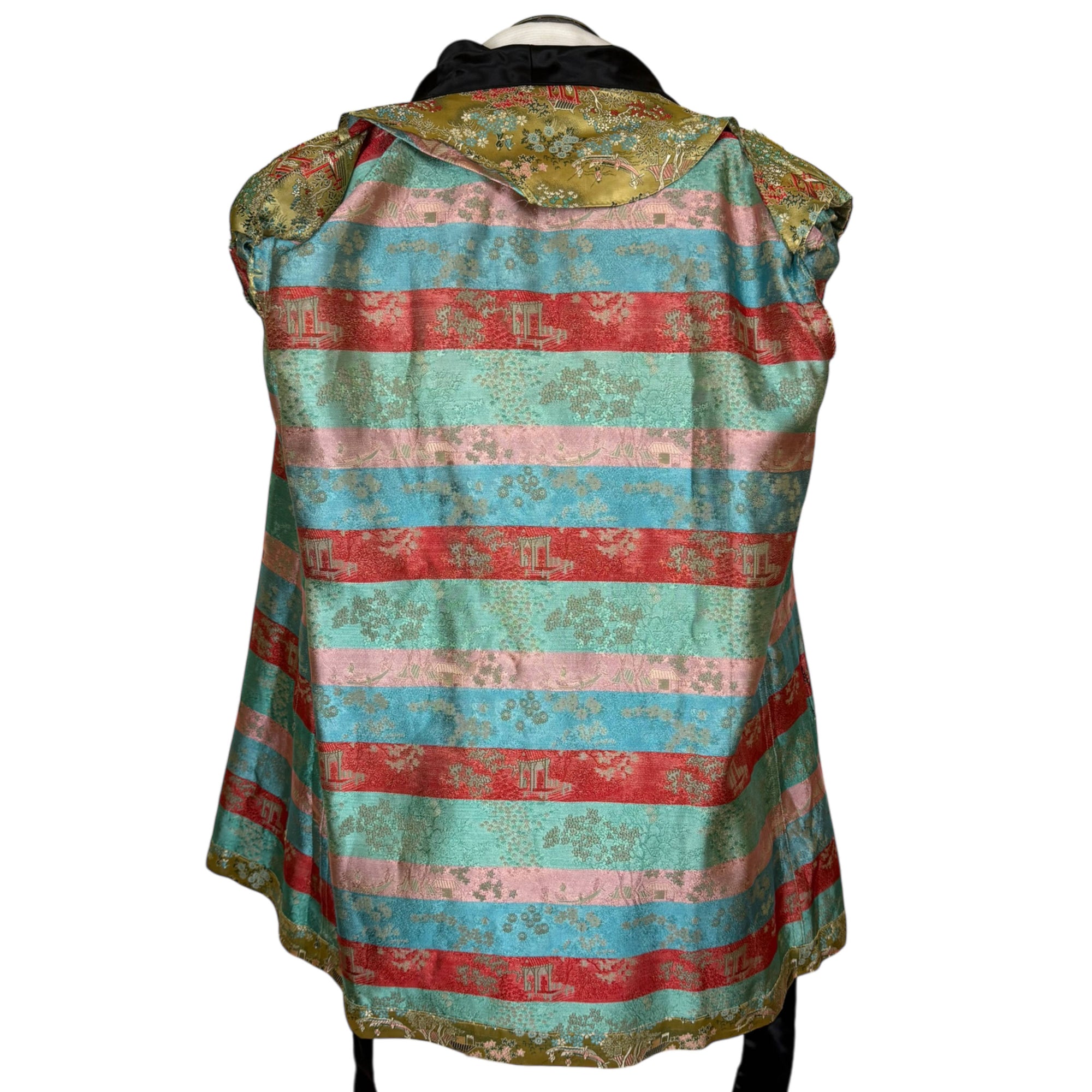 1950s 60s Vintage Smoking Jacket Short Lounging Robe Size M