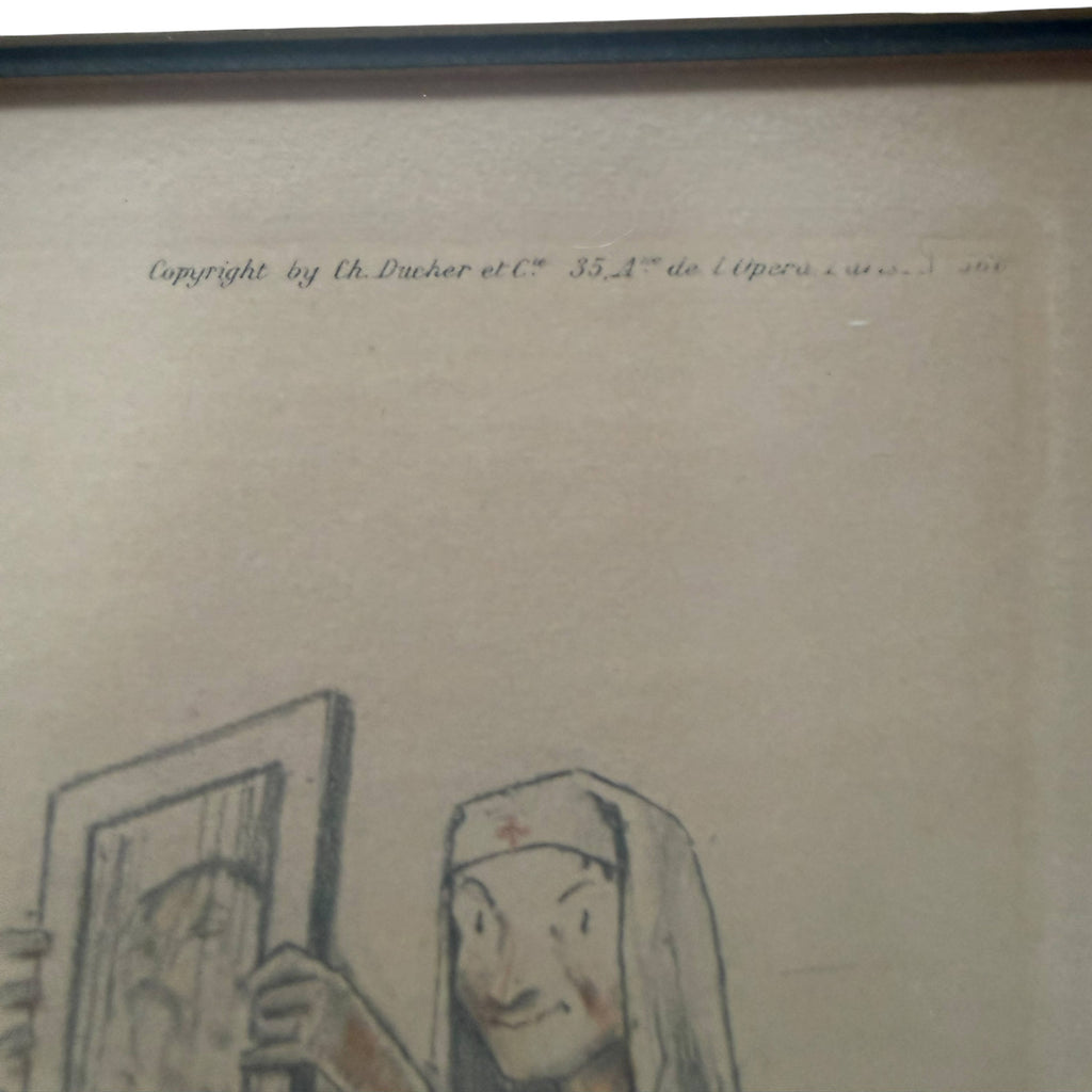 Plate impression detail Gaston Hoffmann etching Paris Ducher publisher