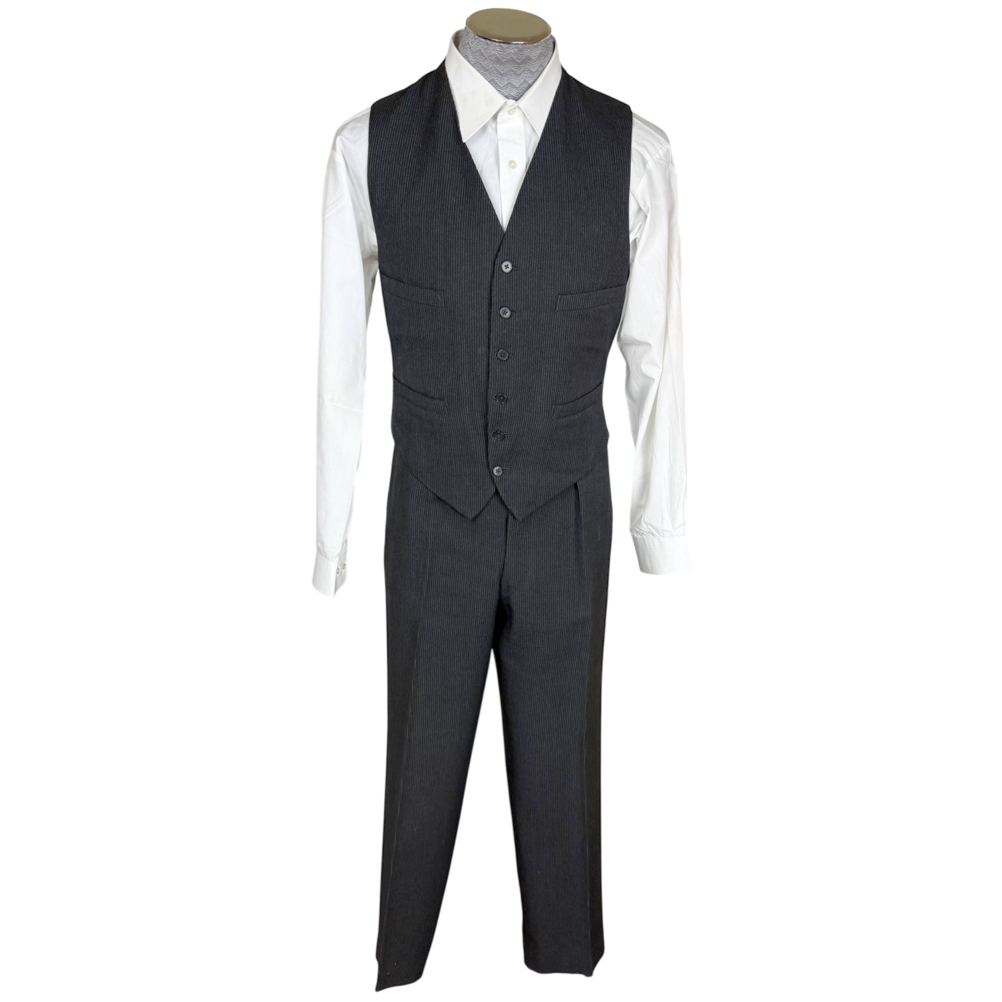 vest and pants of vintage 1968 Austin Reed bespoke 3 piece suit 