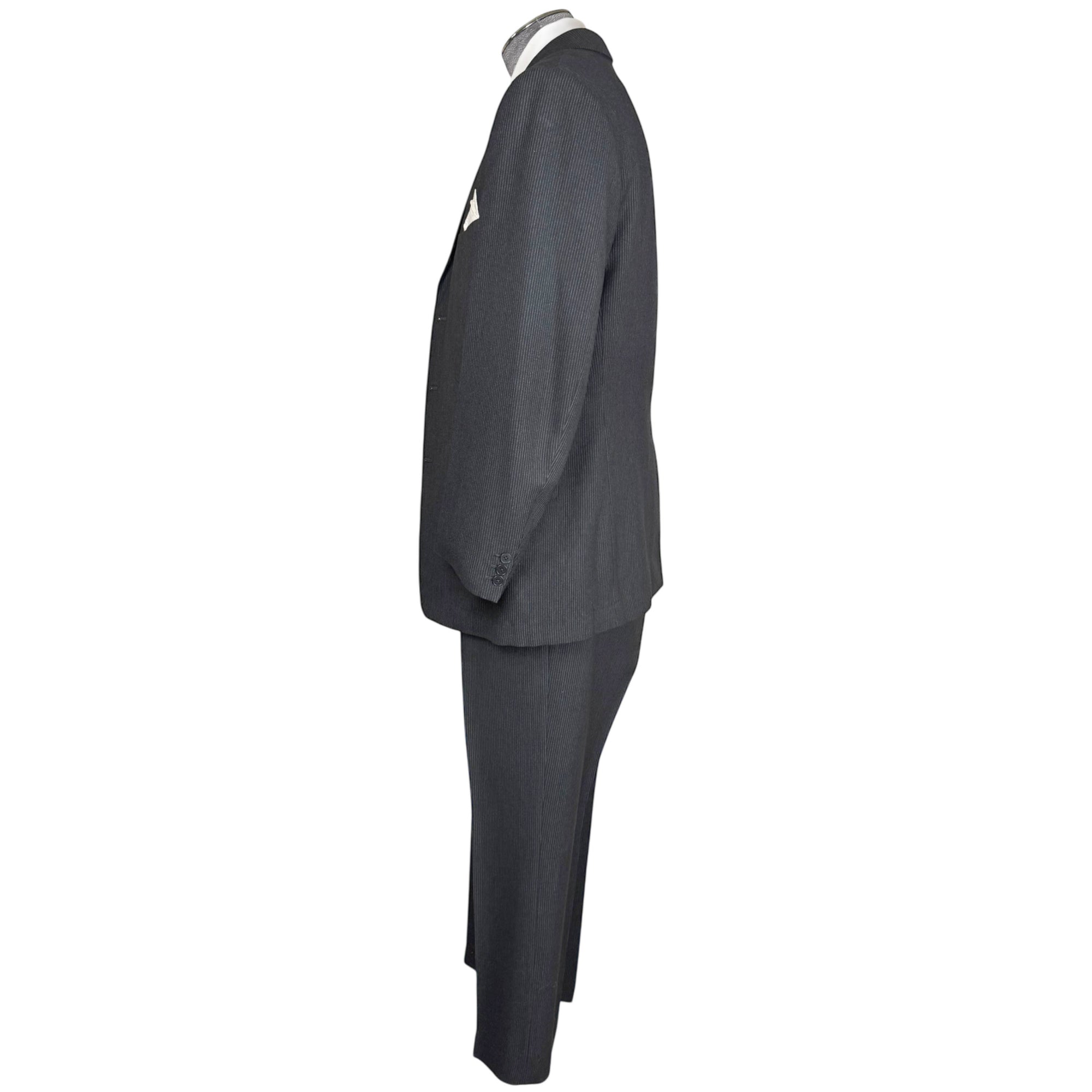 Left side view of Vintage 1968 Austin Reed bespoke 3 piece suit London