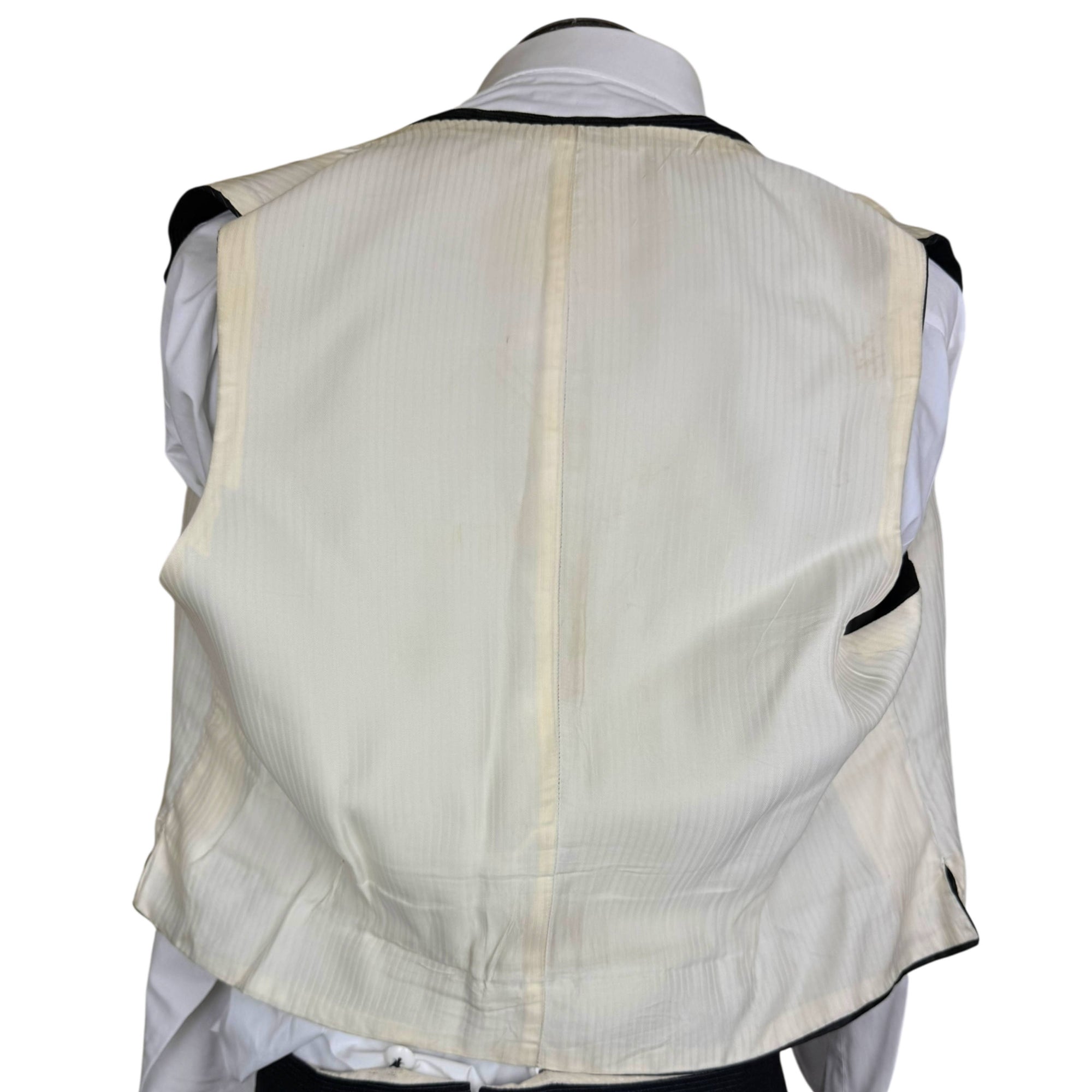 interior lining of vest Austin Reed bespoke suit dated 1968