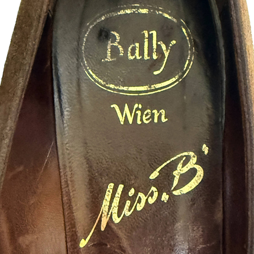 Vintage 1960s Ladies Shoes Bally Wien Victorian Revival 9.5