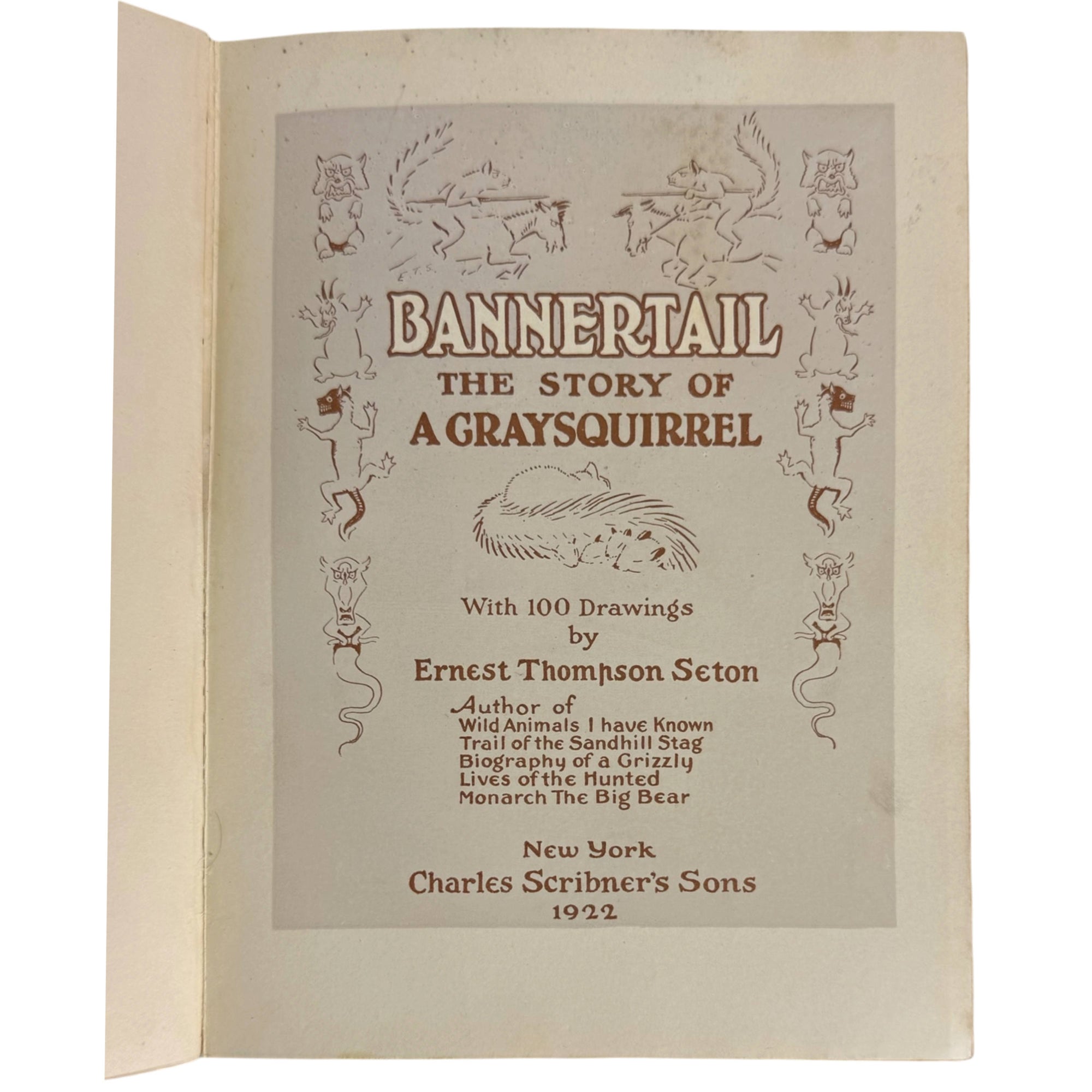 title page to bannertail by Ernest thompson seton