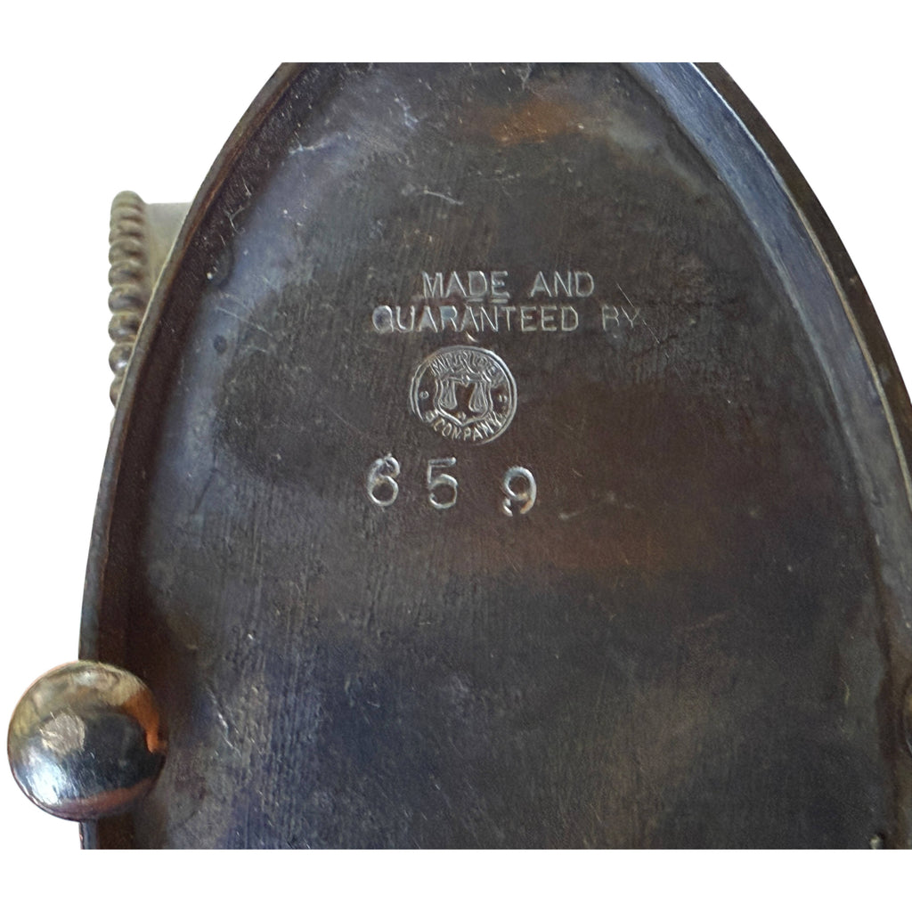 Rare Antique Baseball Napkin Ring Meriden No. 659 Silver Plate w Crossed Bats & Ball