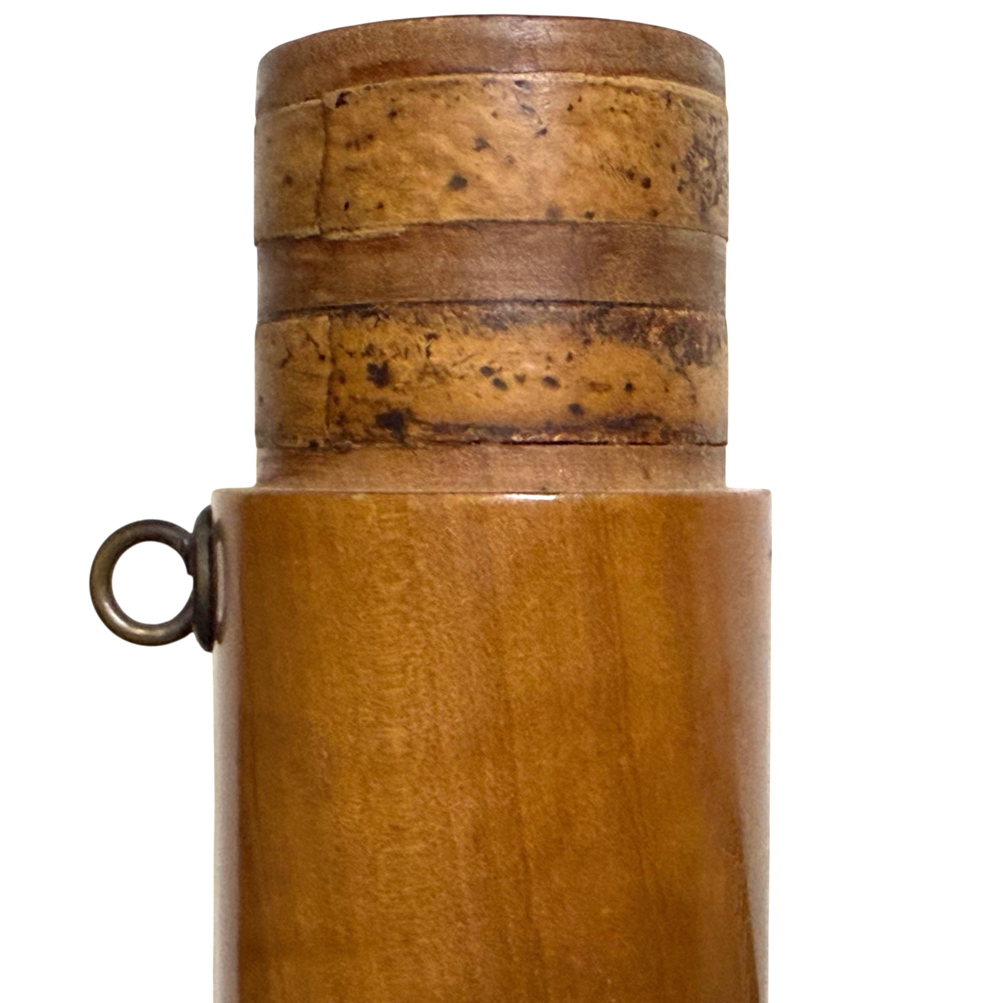 corked joint of antique bass recorder