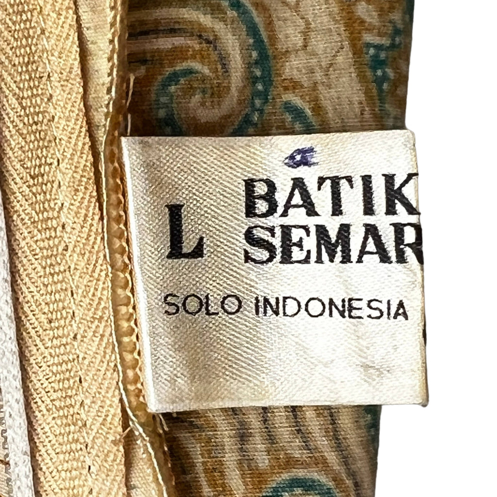 Vintage 1970s Kaftan Batik Semar Indonesia Caftan Size L