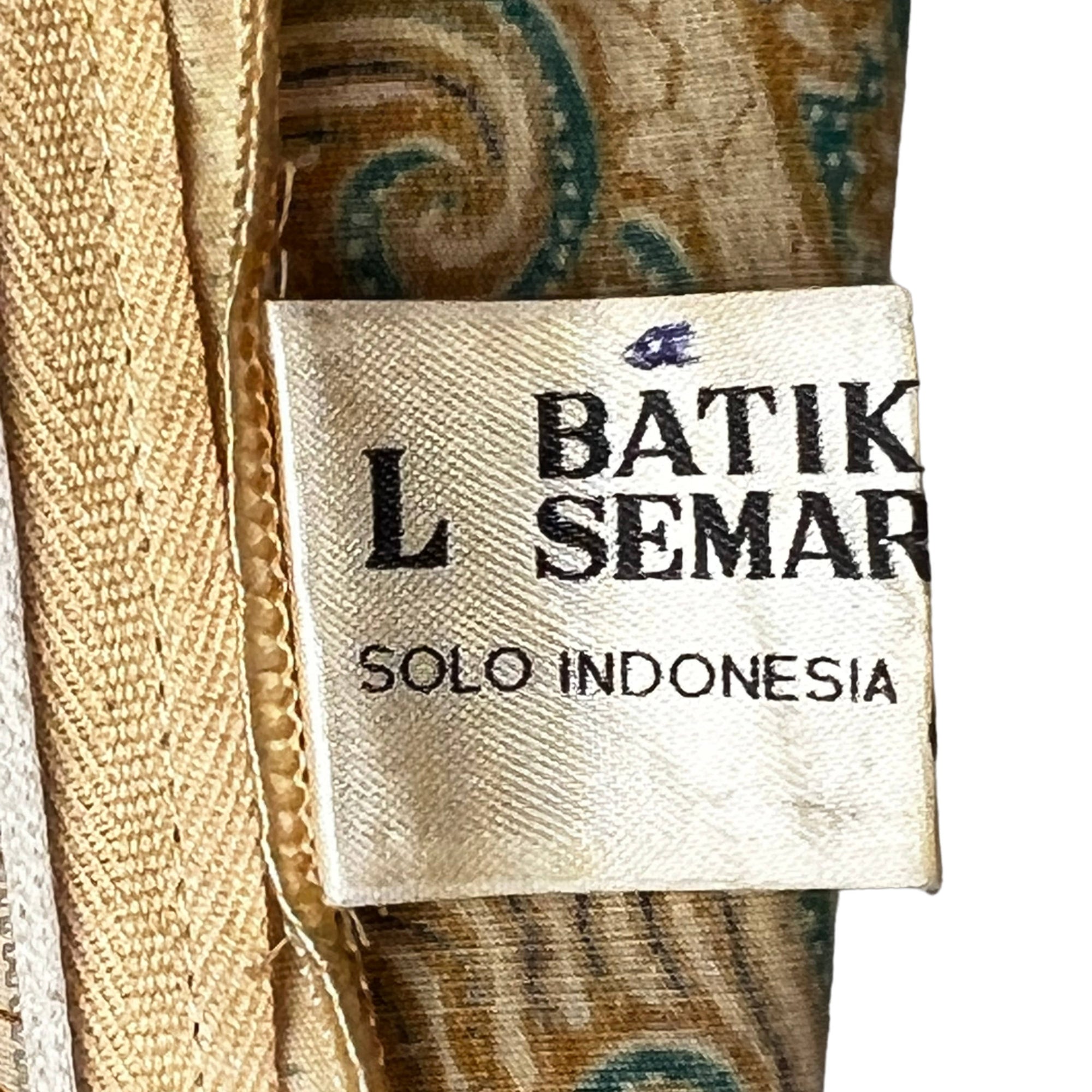 Vintage 1970s Kaftan Batik Semar Indonesia Caftan Size L