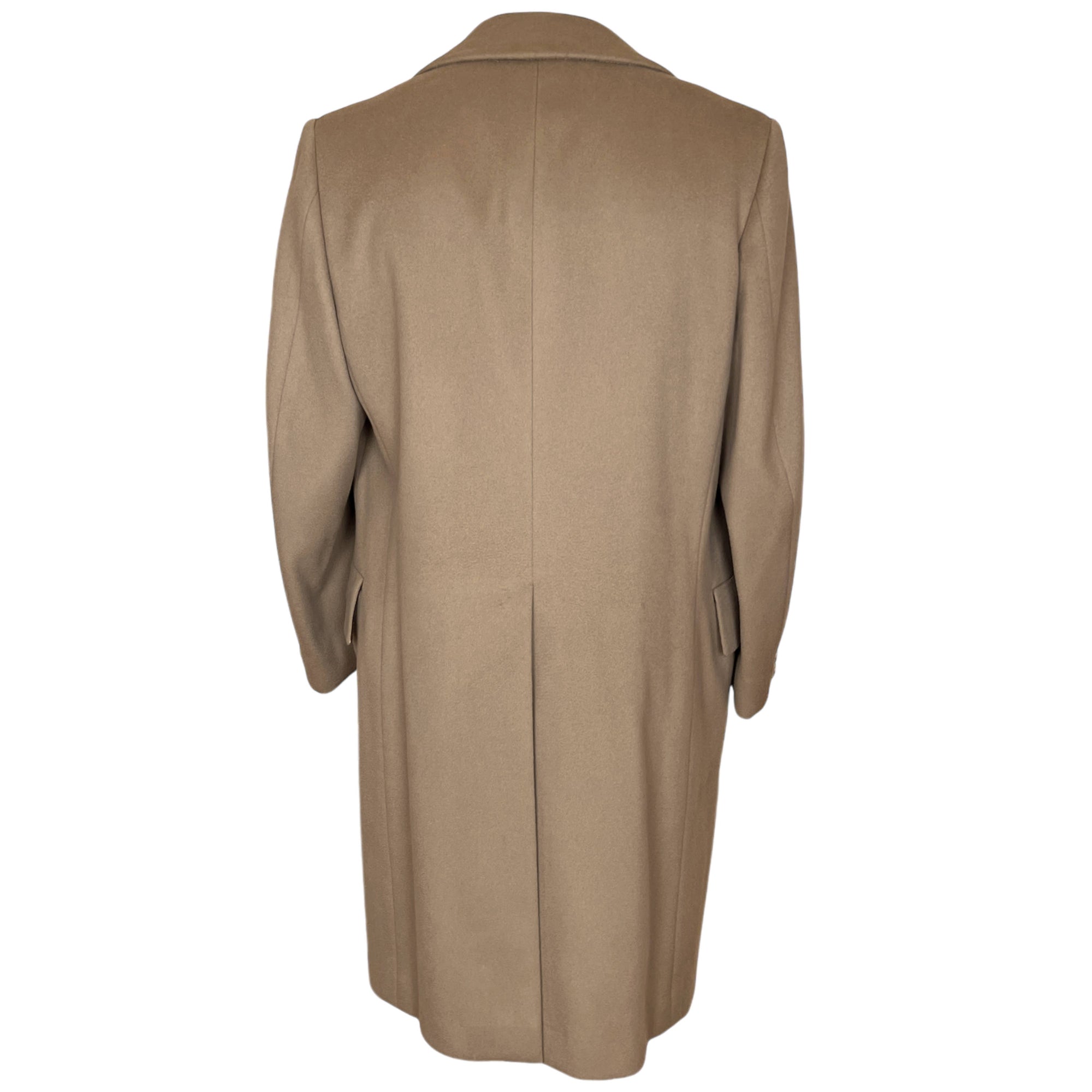 1970s Vintage Crombie Overcoat Pure New Wool Coat Size L