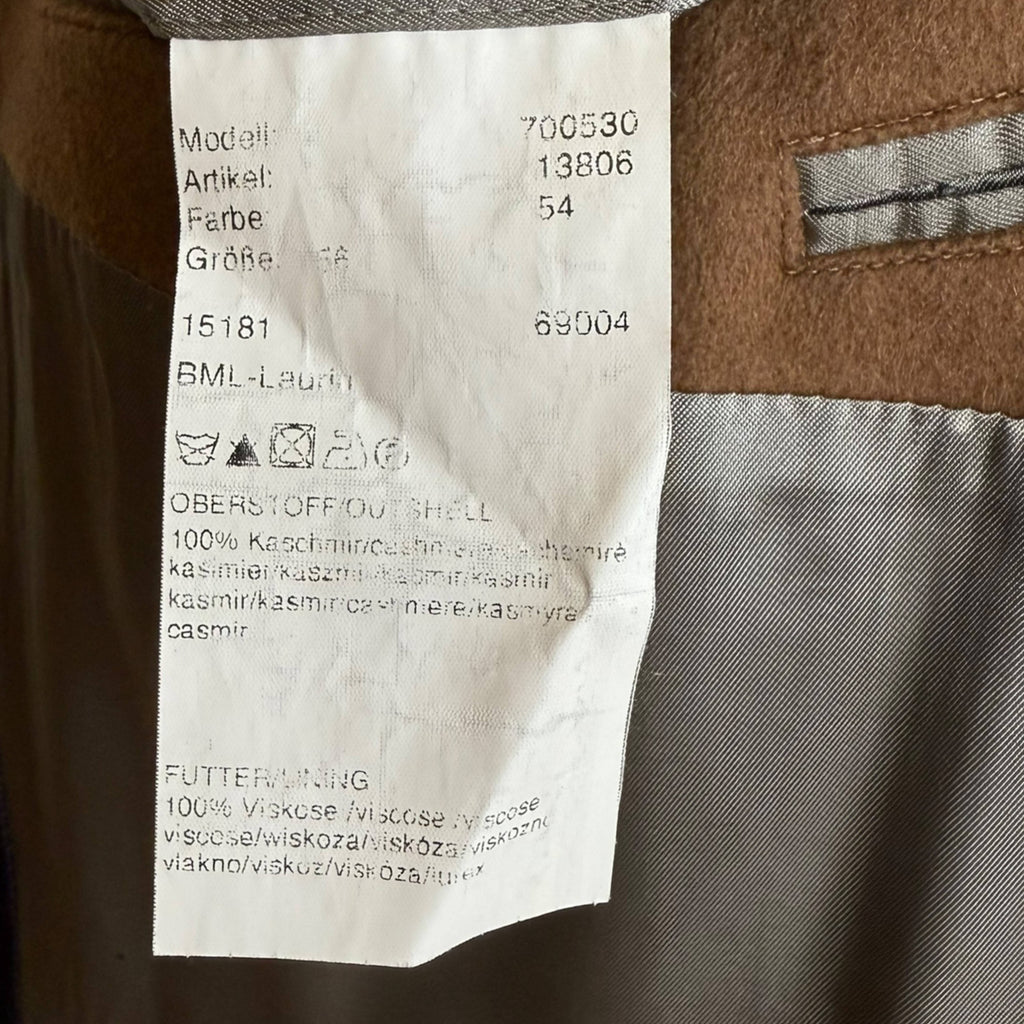 Baumler Pure Cashmere Overcoat Lanificio Fratelli Balli 46