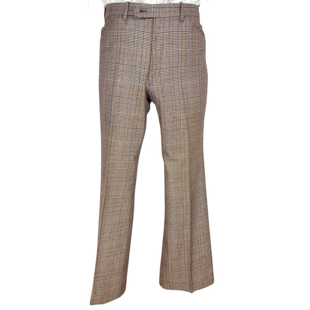 Vintage 1970s Suit Glen Plaid Wool Bayard-Elysées Paris France