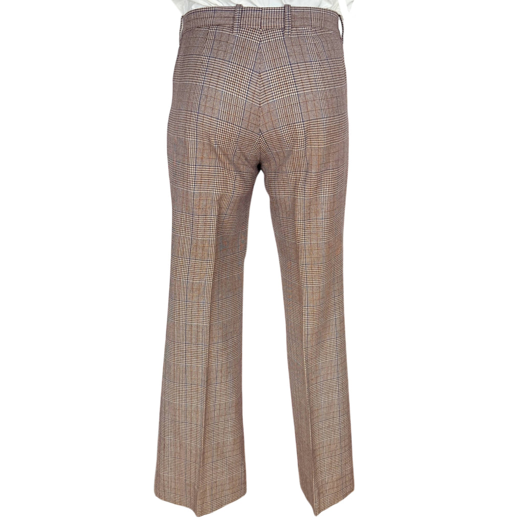 Vintage 1970s Suit Glen Plaid Wool Bayard-Elysées Paris France