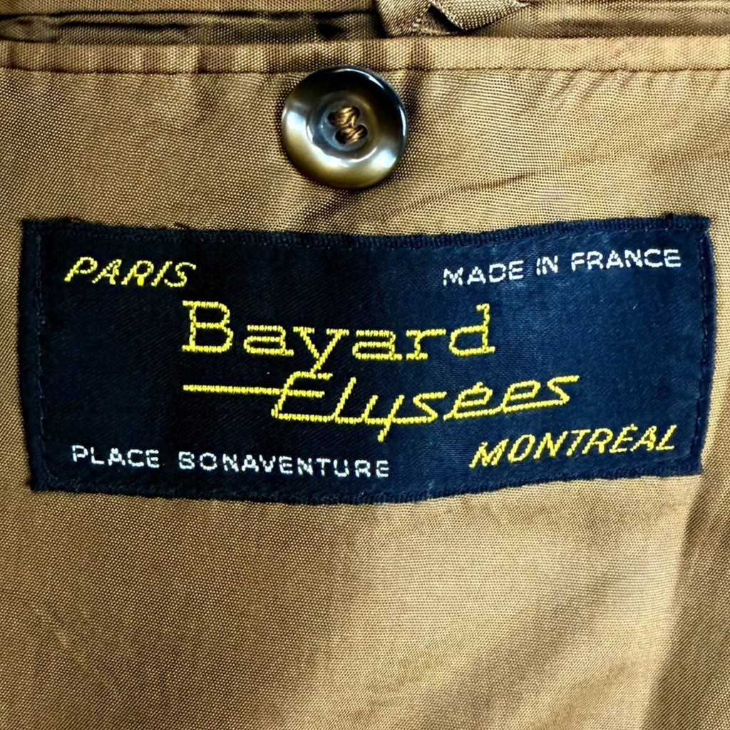 Vintage 1970s Suit Glen Plaid Wool Bayard-Elysées Paris France