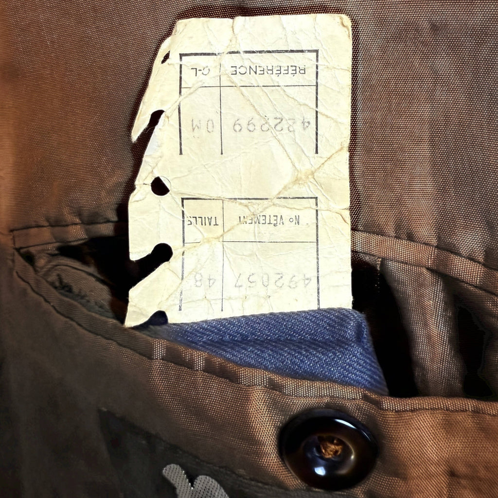 Vintage 1970s Suit Glen Plaid Bayard-Elysées Paris France S