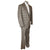 Vintage NWT 1970s Mens Suit Plaid Wool Unused NOS Sz 46