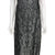 Vintage 1950s Wiggle Dress Beaded Black Silk Formal Length M