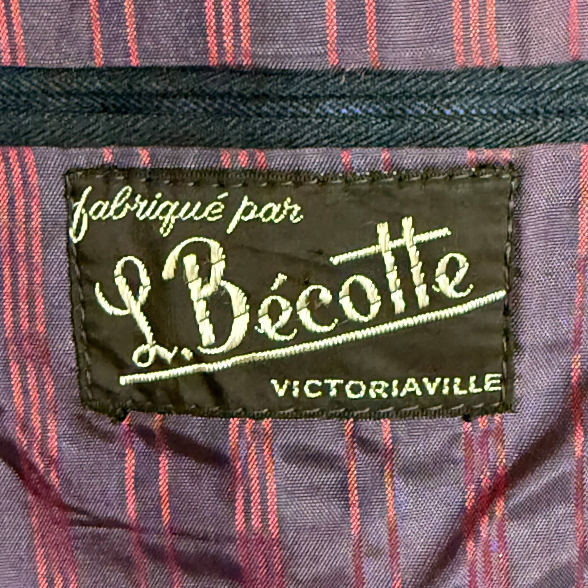 Vintage 1970 Men’s Suit Hand Tailored and Dated Size Small