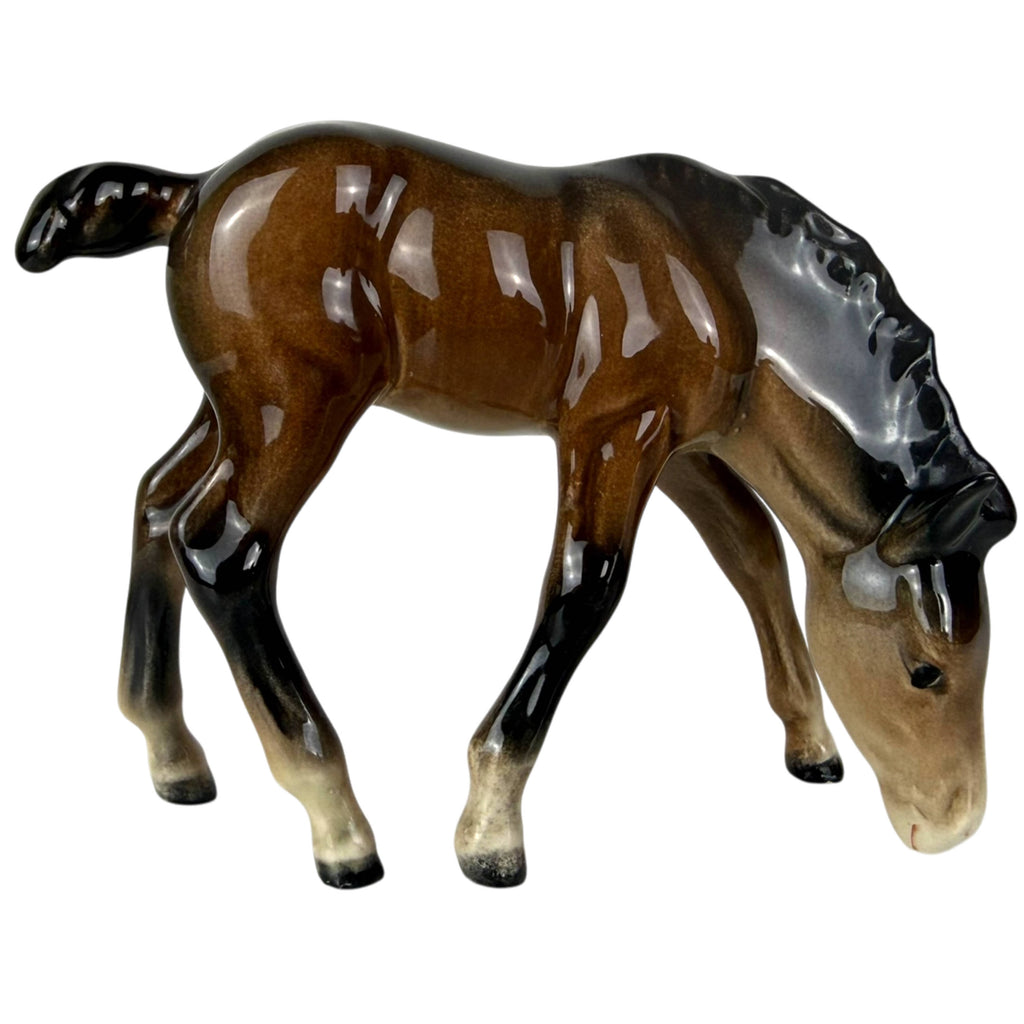 Vintage Beswick Grazing Foal Horse Figurine Model 946 1st Version 3 1/2” high