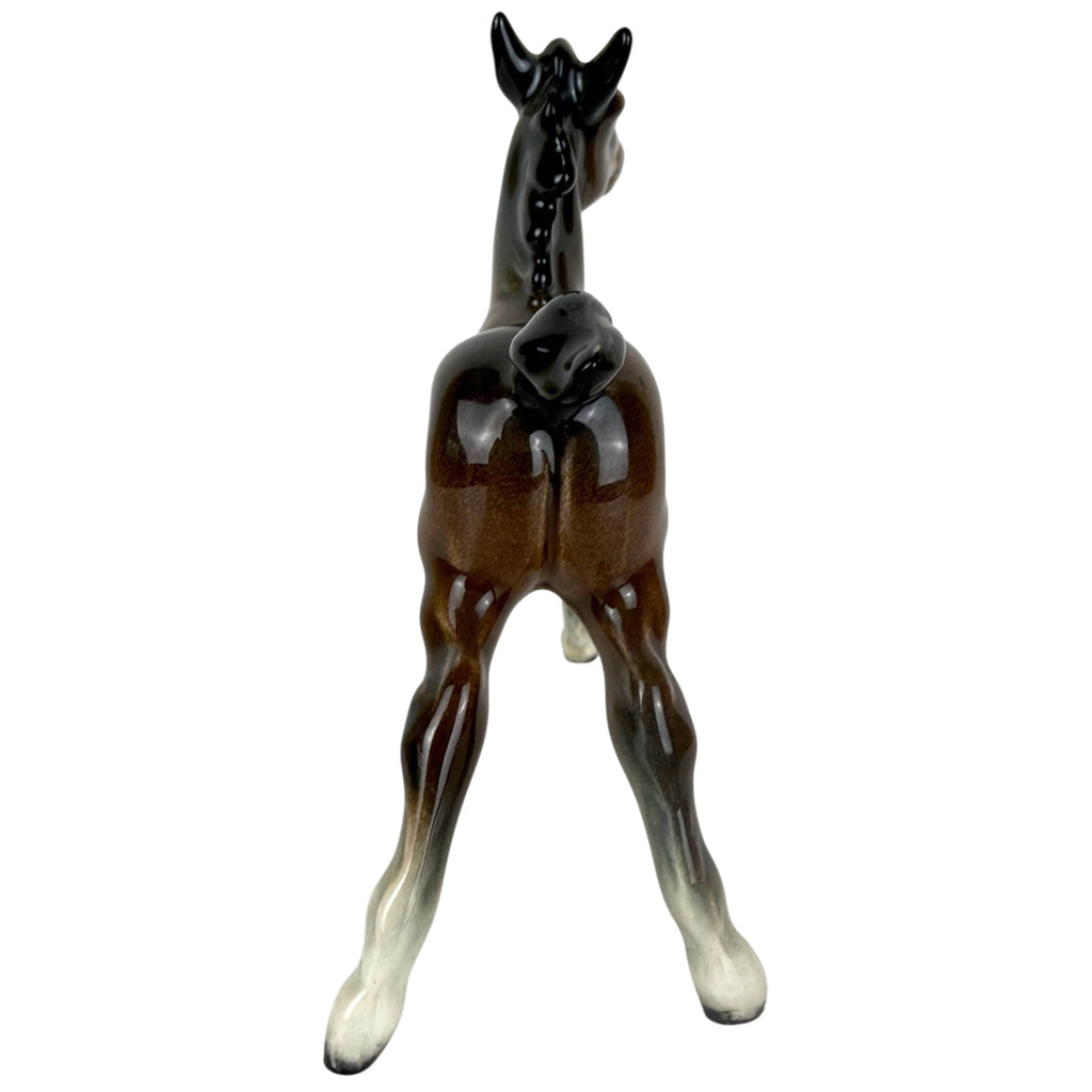 back view of Beswick 836 Large Stretched Foal Horse Figurine