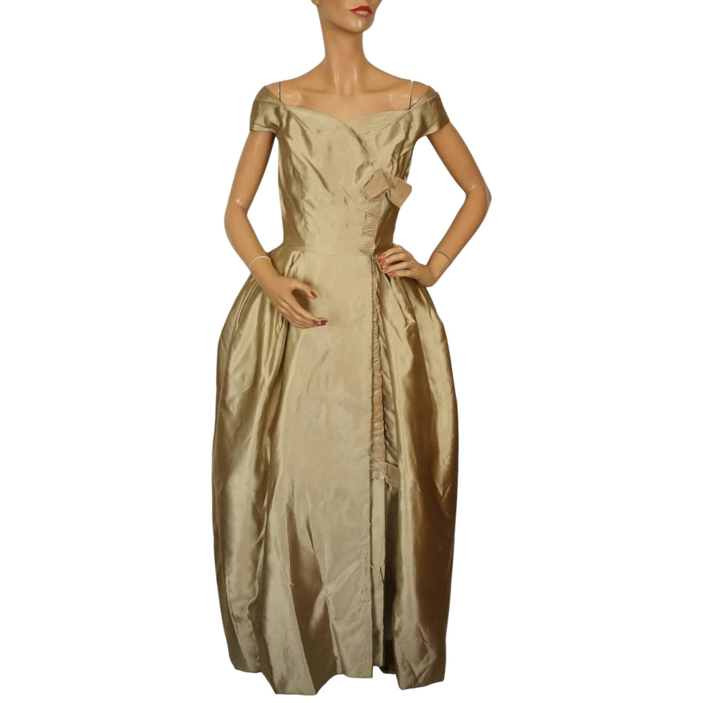 Vintage 1940s Evening Gown by Bianca Gusmaroli Canadian Couturier