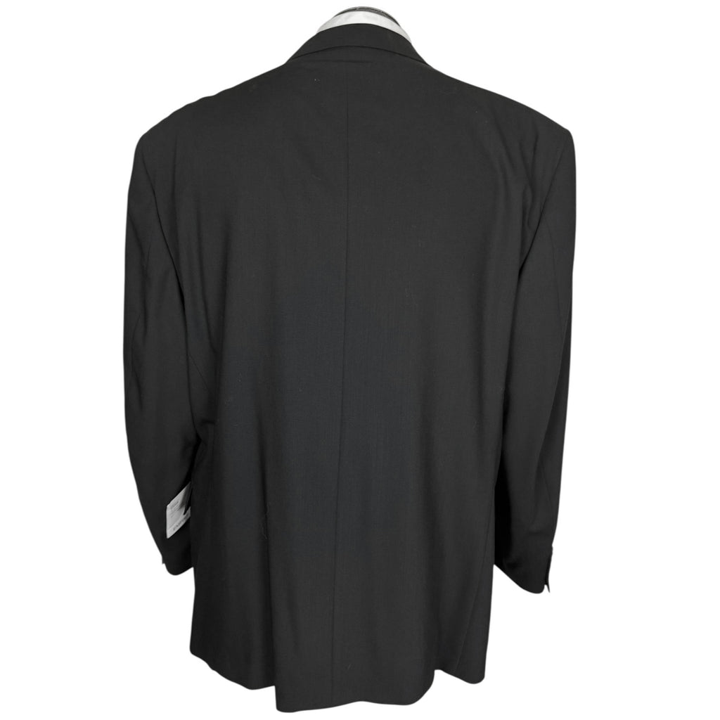 NWT Vintage Biella Italy Suit Jacket Black Wool Size 52R