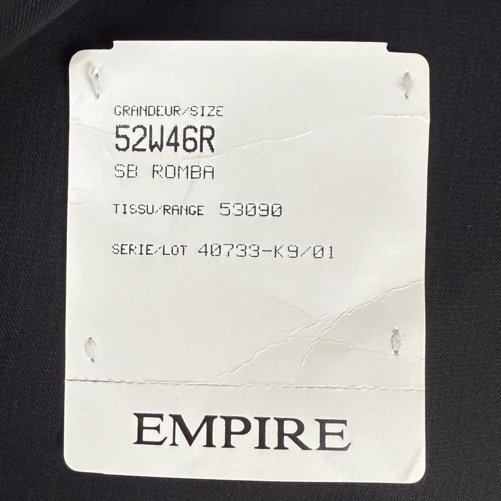 NWT Vintage Biella Italy Suit Jacket Black Wool Size 52R