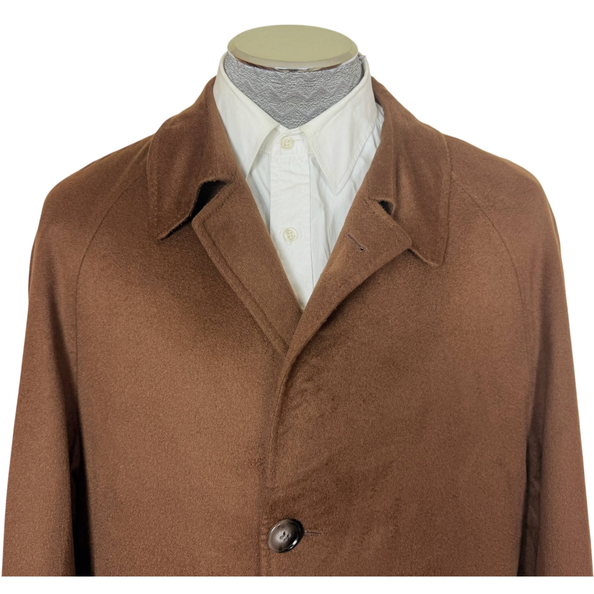 Vintage Cashmere Overcoat Custom Tailored Men’s Coat Sz XL