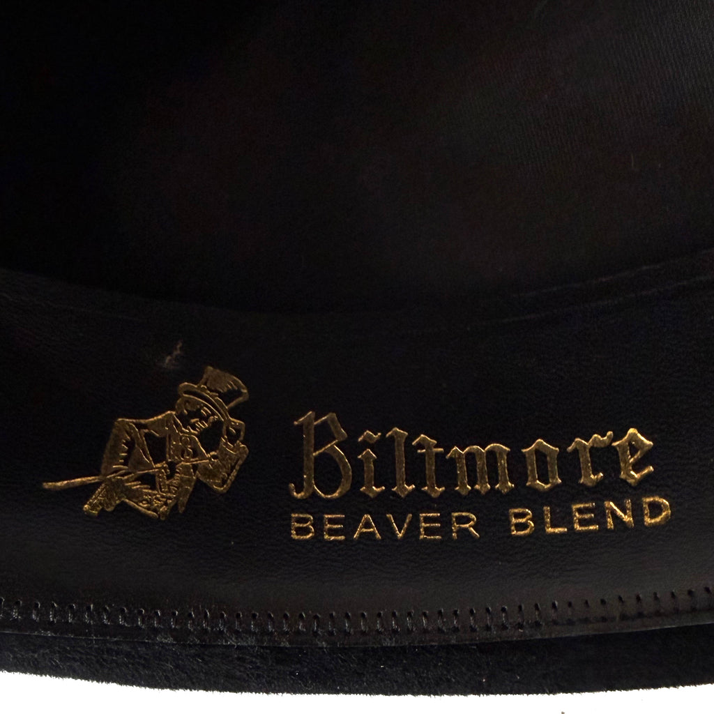 Gold stamped Biltmore Beaver Blend sweatband logo
