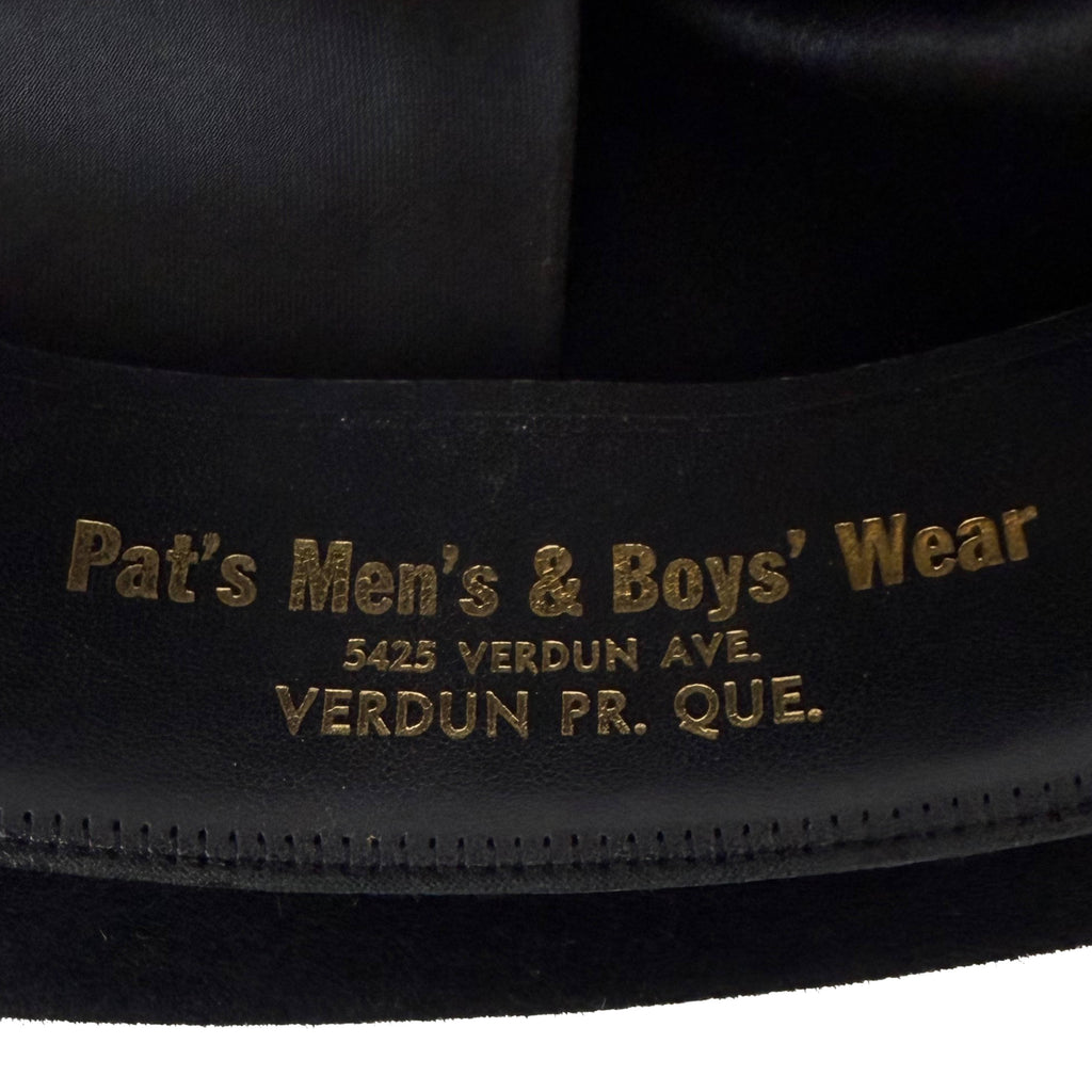 Retailer stamp Pat’s Men’s & Boys’ Wear Verdun Quebec