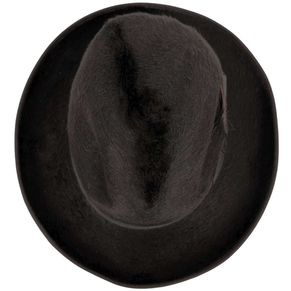 Vintage Biltmore Fedora Hat Canadian Beaver Plush Deluxe Finish Dark Brown 7