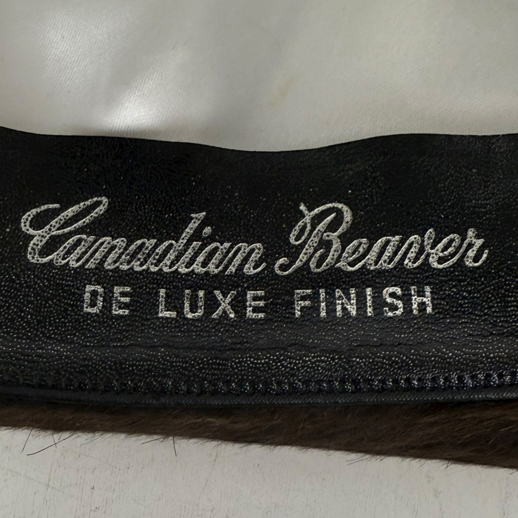 Vintage Biltmore Fedora Hat Canadian Beaver Plush Deluxe Finish Dark Brown 7