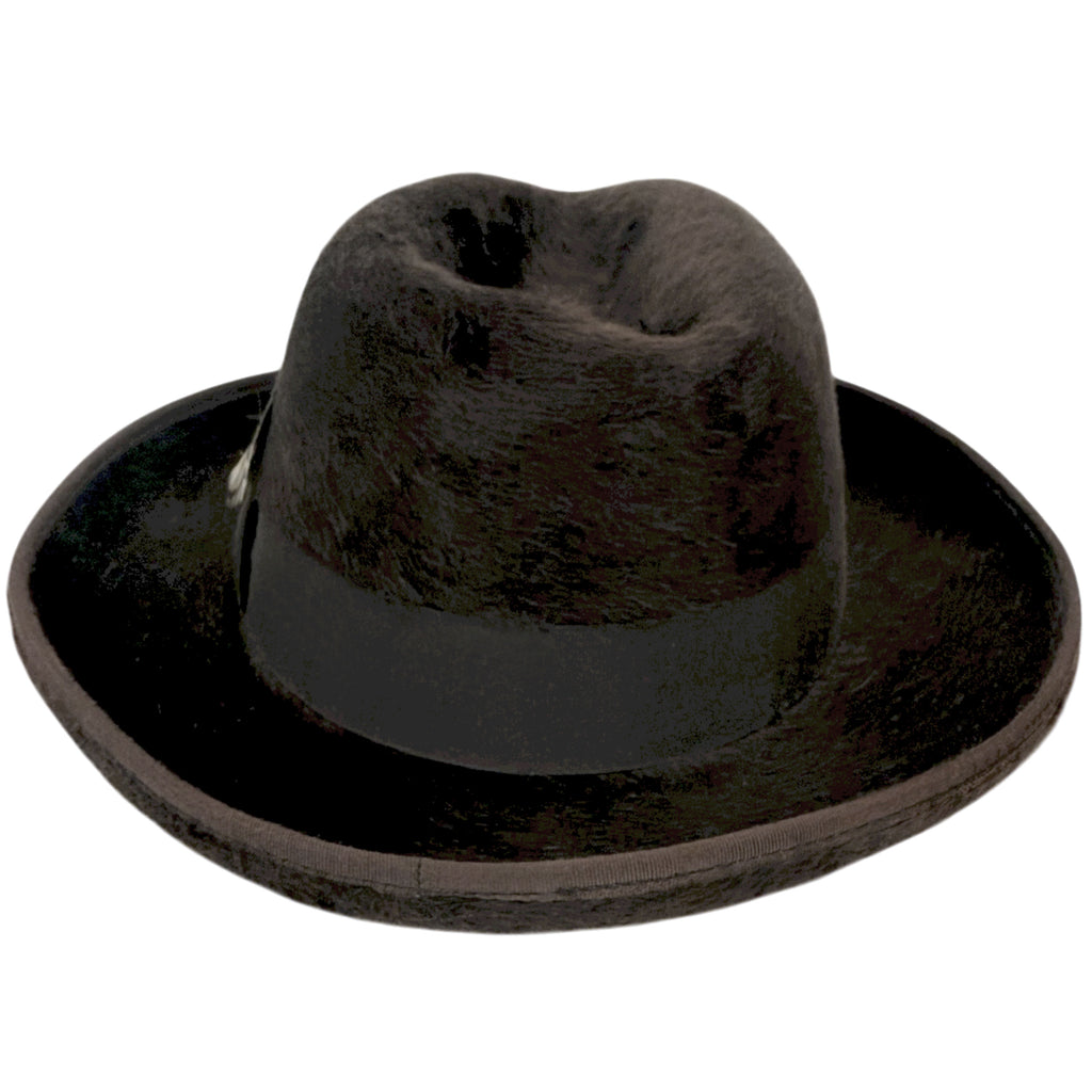 Vintage Biltmore Fedora Hat Canadian Beaver Plush Deluxe Finish Dark Brown 7