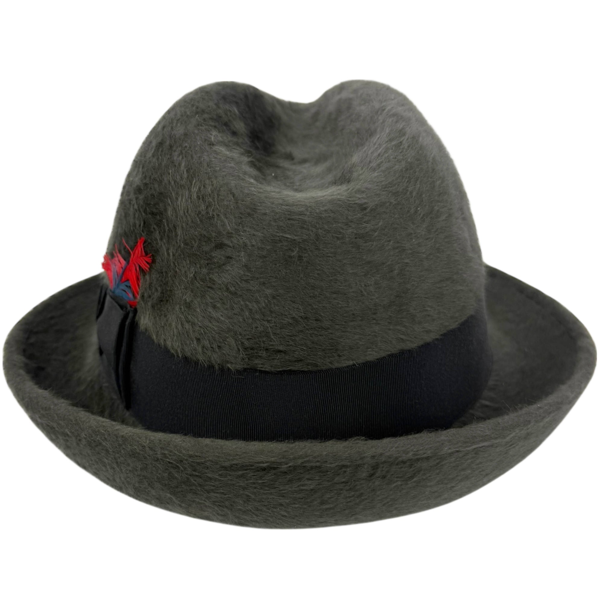 Vintage Biltmore Fedora Hat Grey Canadian Beaver Plush Deluxe 7 1/8