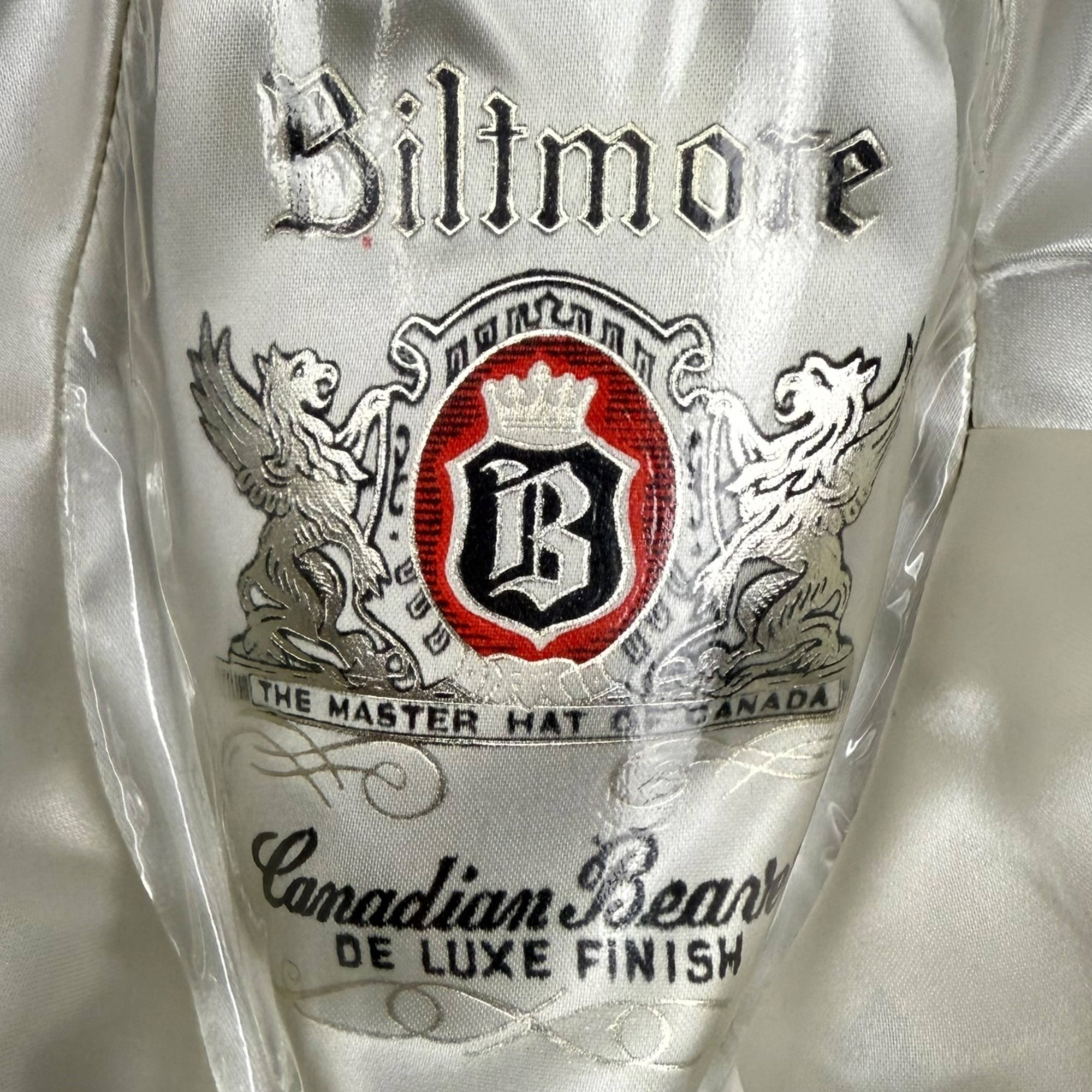 Vintage Biltmore Fedora Hat Grey Canadian Beaver Plush Deluxe 7 1/8