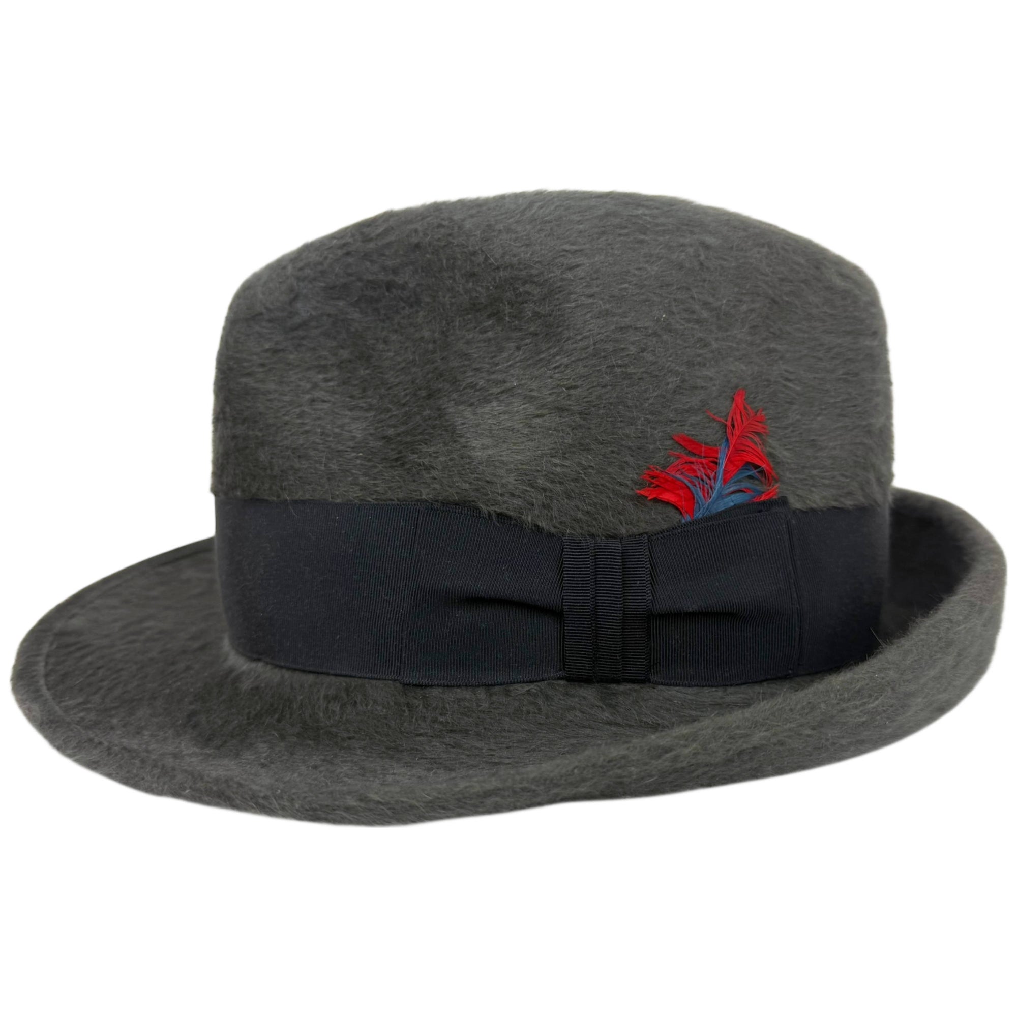 Vintage Biltmore Fedora Hat Grey Canadian Beaver Plush Deluxe 7 1/8