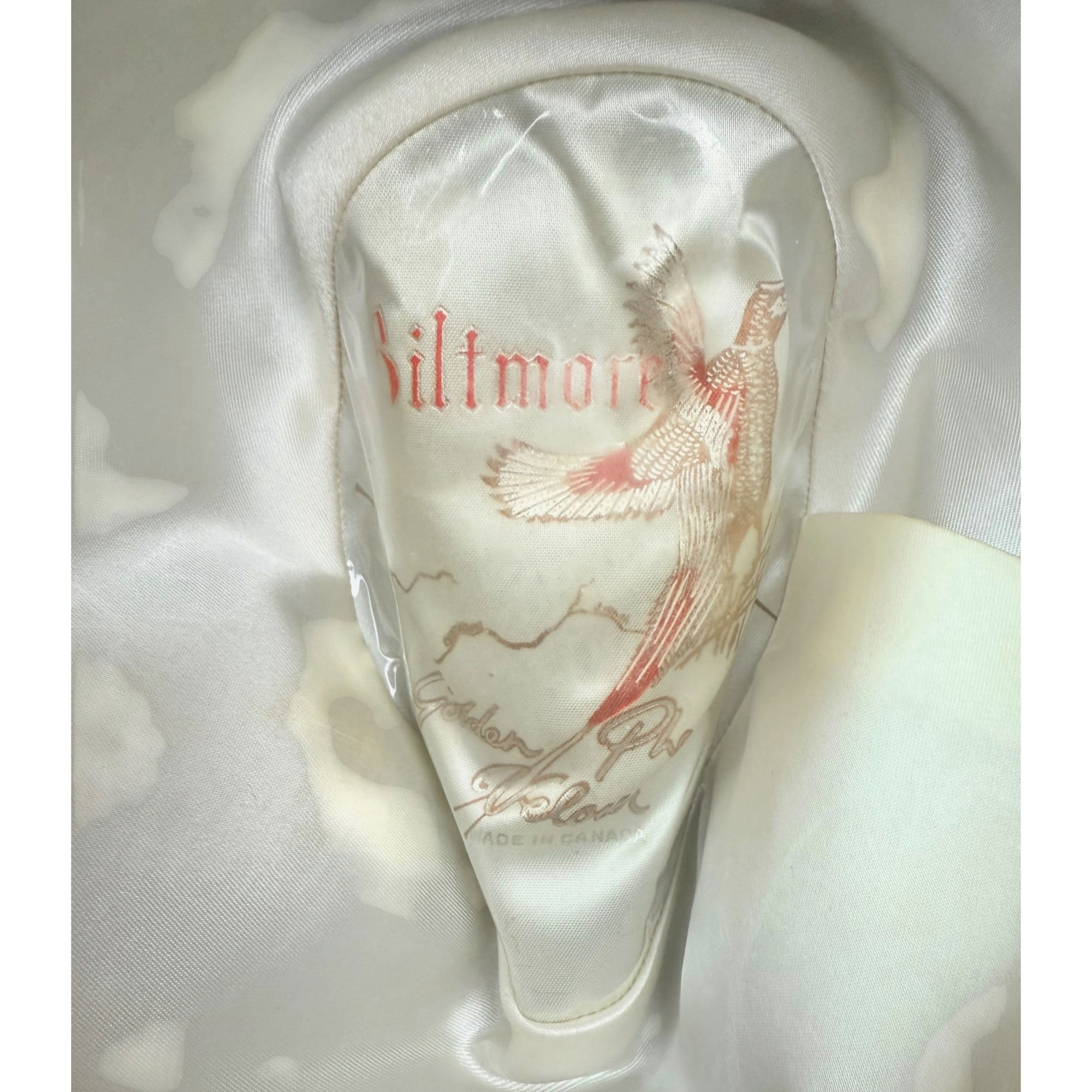 Vintage Biltmore Fedora Golden Pheasant Green Velour 7 1/8