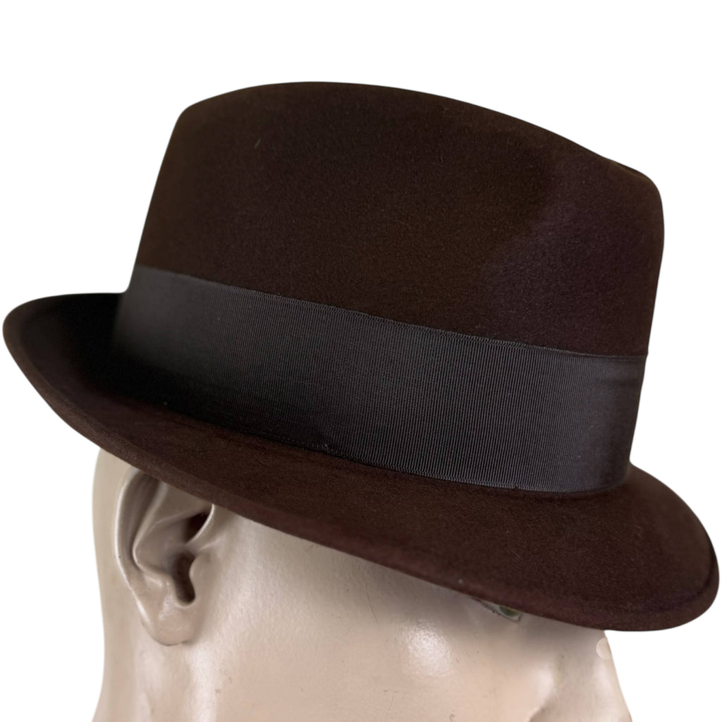 Vintage Biltmore brown fedora size 7 right side view