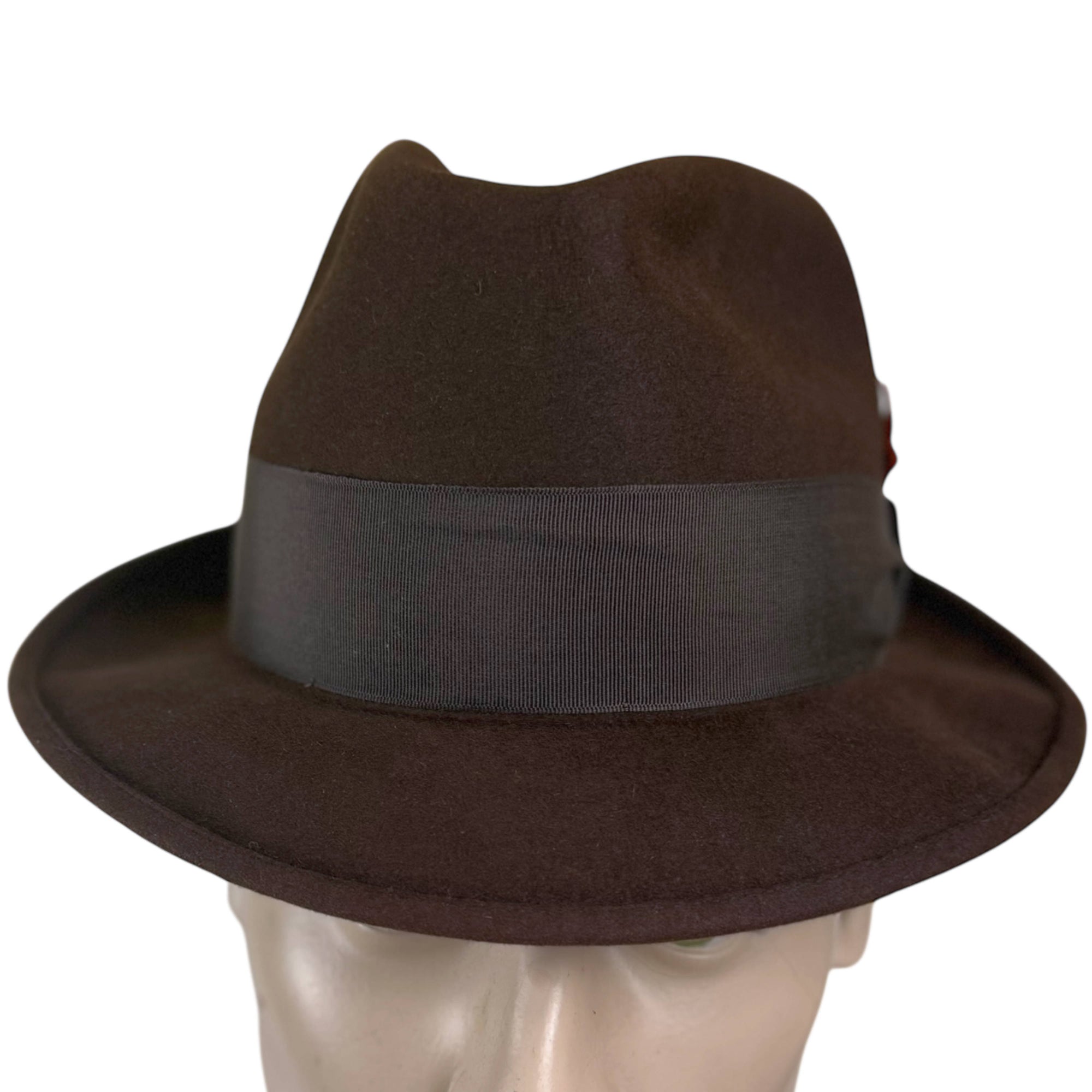 Vintage Biltmore brown fedora size 7 front view