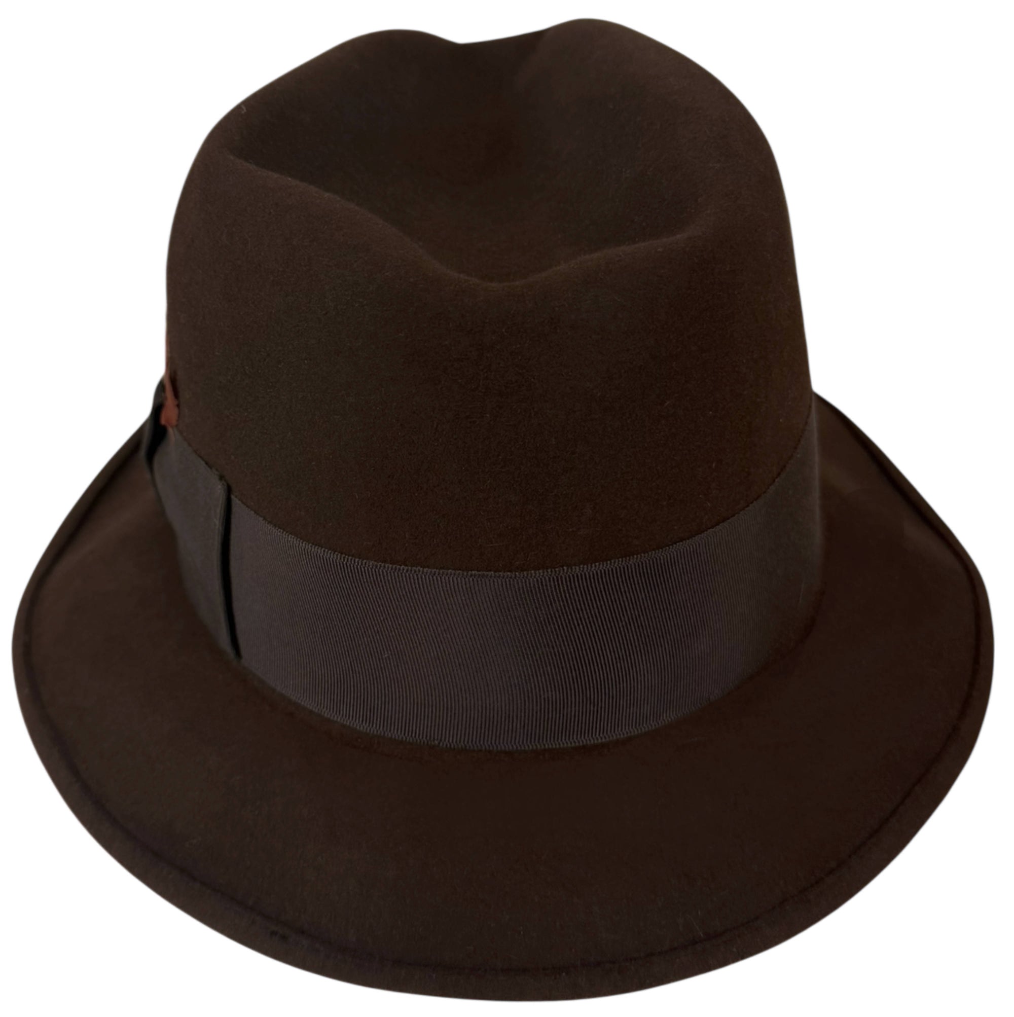 Vintage Biltmore brown fedora size 7 rear 
view