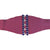 Art Deco Belt Buckle Blue Rhinestone on Purple Cloth 30s 40s