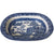 1890s Antique Blue Willow Serving Bowl John Meir & Son