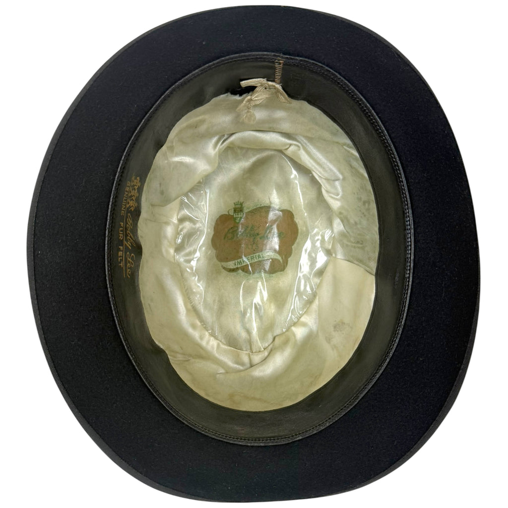 vintage homburg by Bobby Lee interior view
