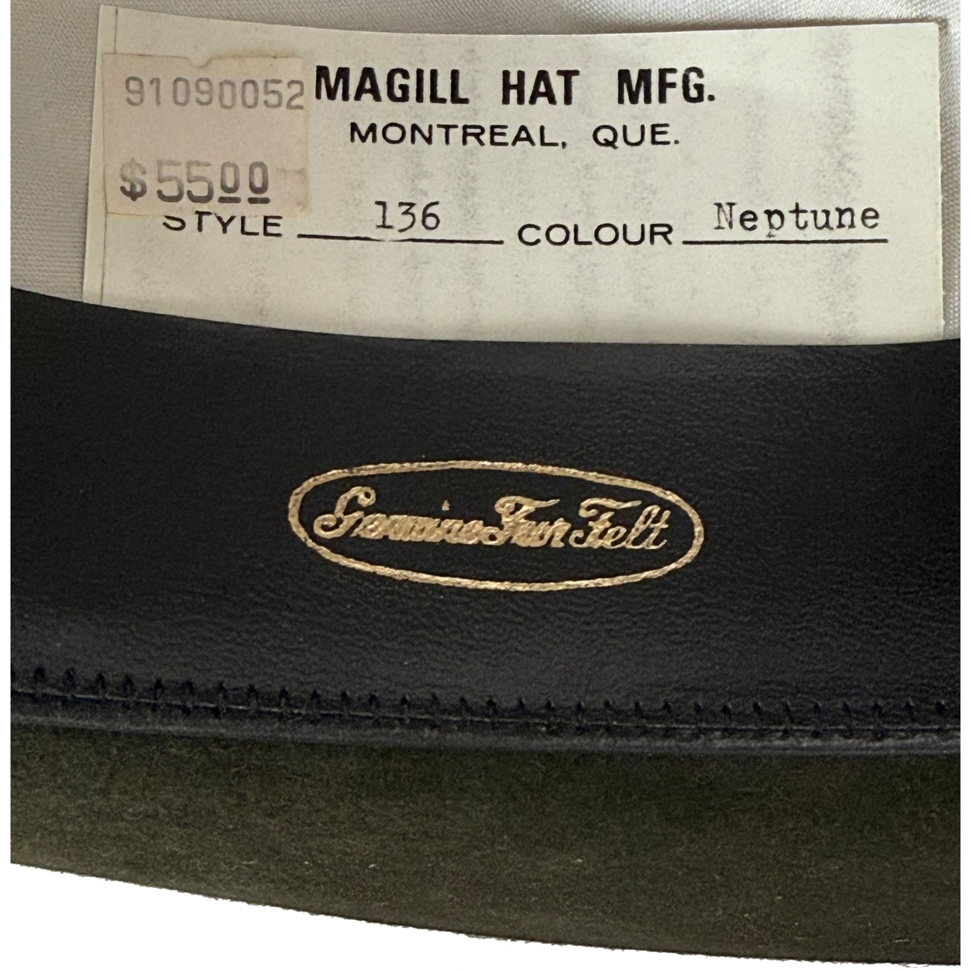 Vintage 1970s Green Fedora Hat Fur Felt Bobby Lee Size M