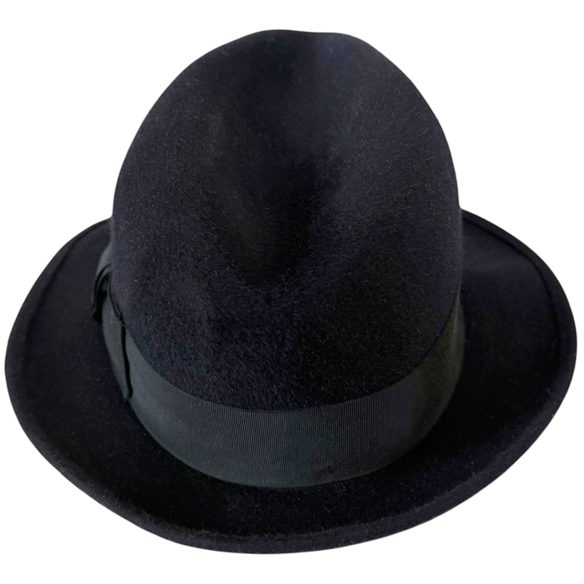 1960s Bobby Lee Royal fedora rear view showing ribbon band and crown shaping
