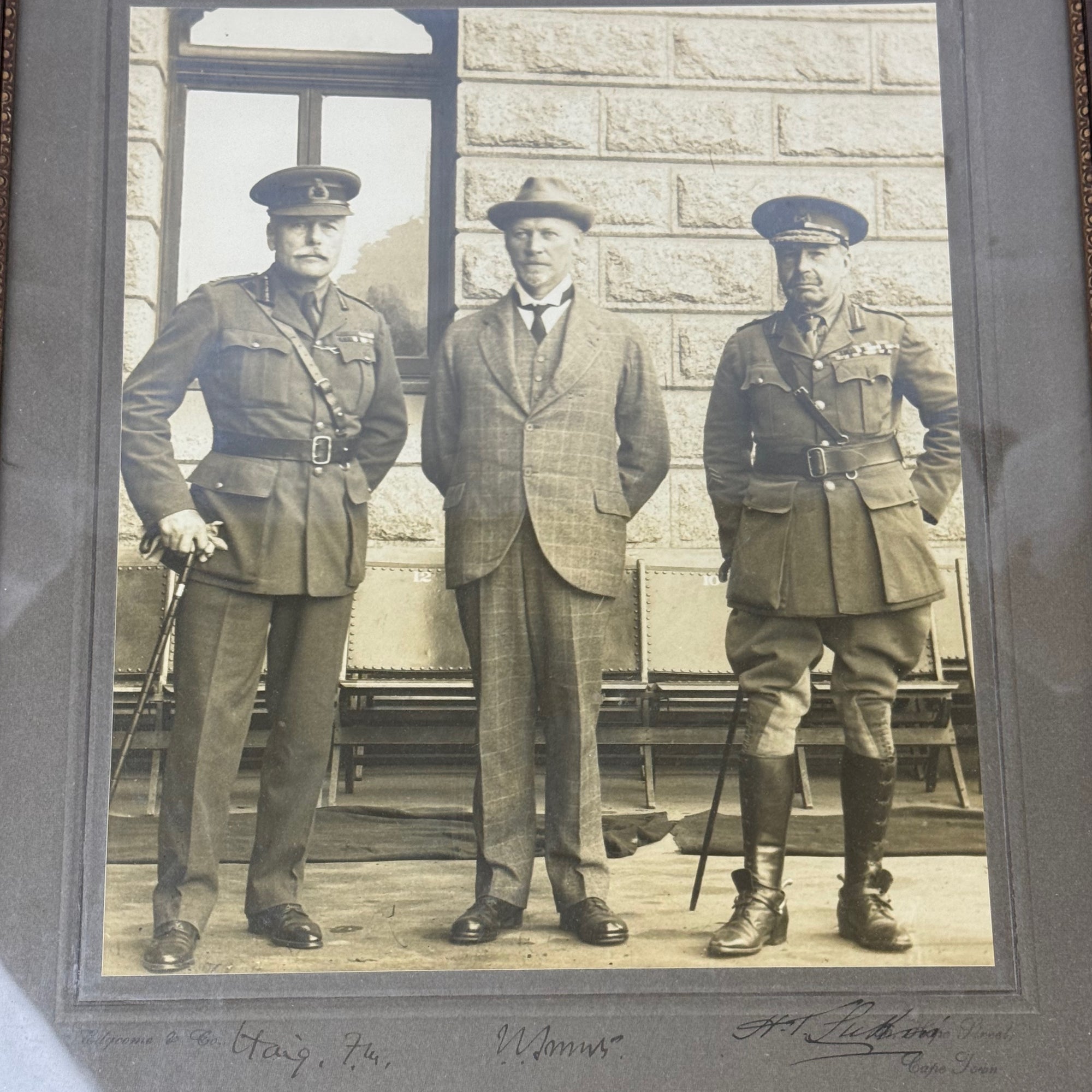 WWI South African military Generals Photo Signed