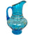 Vintage 1920s Lemonade Pitcher 80 oz Blue Glass Japanese