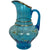 Vintage 1920s Lemonade Pitcher 80 oz Blue Glass Japanese