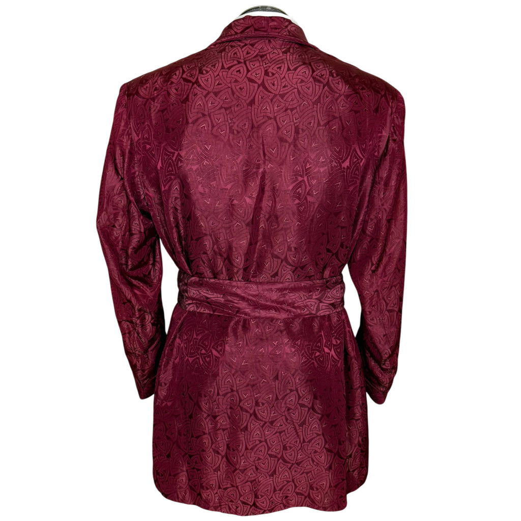 back view of 40s smoking jacket