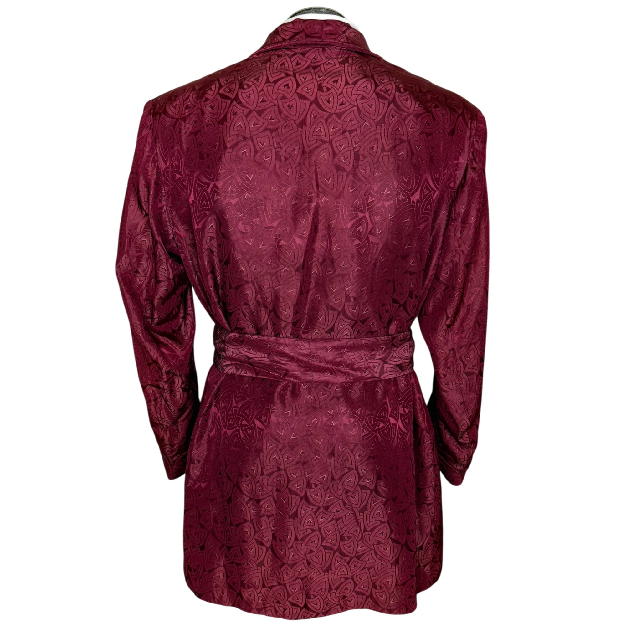 back view of 40s smoking jacket