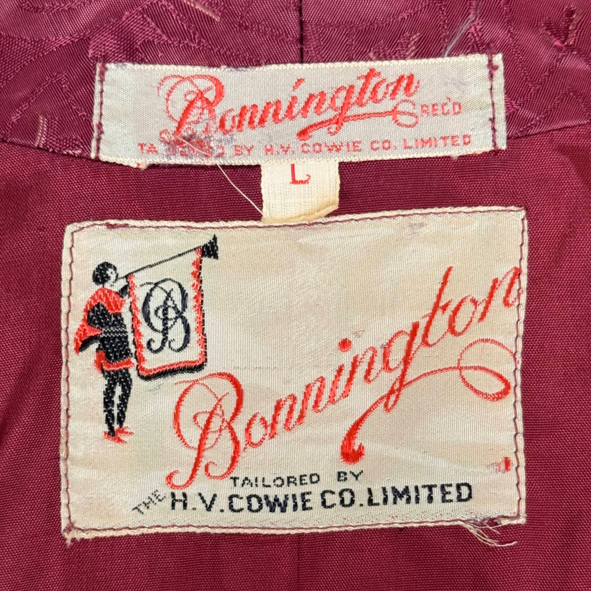 bonnington tailored by the H.V. Cowie co label